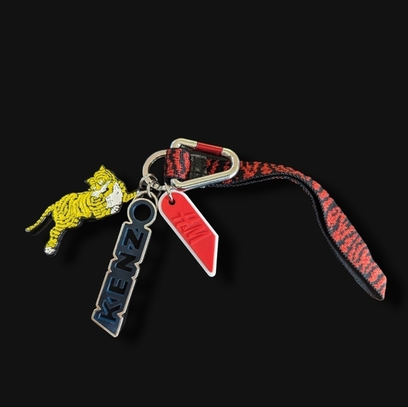 Kenzo X H&M Keychain Tiger Key Ring Keyfob Carabiner Clip - Picture 2 of 9